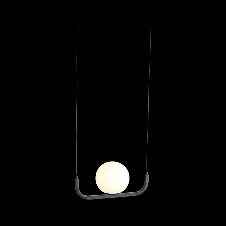 Светильник подвесной ST-Luce Черный/Белый LED 1*8W 3200K SL1581.403.01 - фото