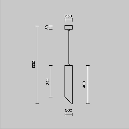 Подвесной светильник Technical Lipari P044PL-01-40GU10-W - фото