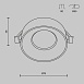 Встраиваемый светильник Technical Pauline DL046-01W - фото