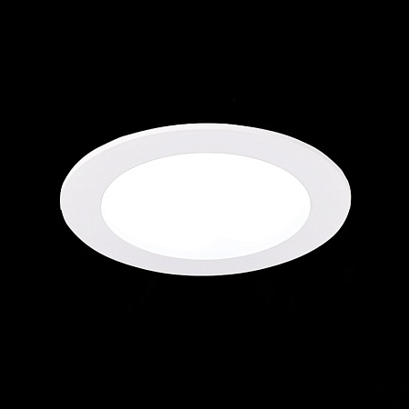 Св-к встр. Белый LED 1*10W 3000K/4000K/6000K 850Lm Ra80 110° IP20 D120xH30 220-240V ST212.508.10 - фото