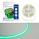 Светодиодная COB лента Feron LS630, 400SMD(2110)/ 7Вт/м 12V 5000*3*1.8мм зеленый, IP20 - фото