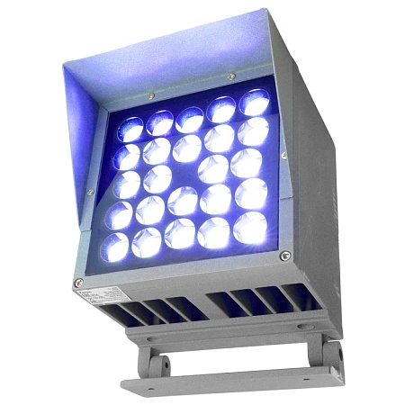 Светодиодный светильник ландшафтно-архитектурный Feron LL-898  AC220-240 49W синий IP66 квадрат - фото