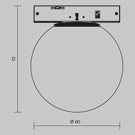 Трековый светильник Technical Luna TR185-1-3W2.7K-B - фото