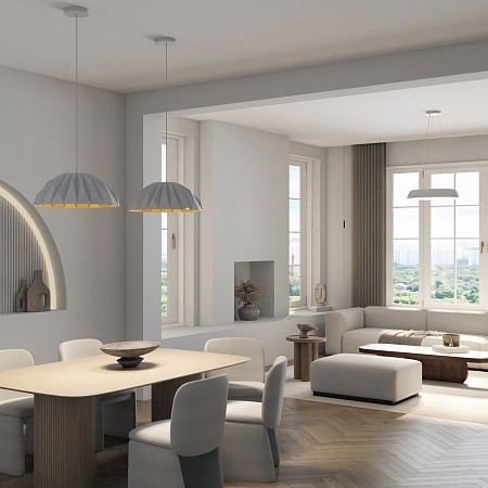 Потолочный подвесной светильник Denkirs DK6655-WH+SG - фото