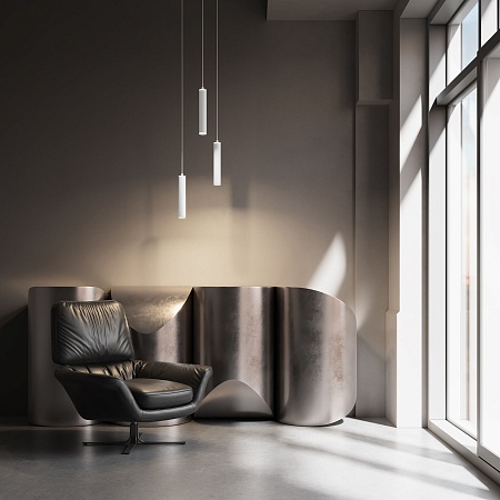 Подвесной светодиодный светильник DLR035 12W 4200K белый матовый Elektrostandard - фото