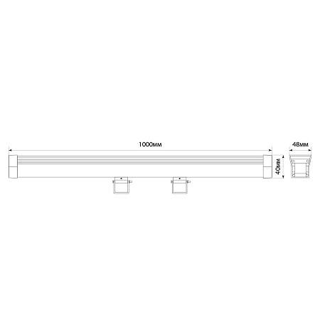 Линейный архитектурный светильник FERON LL-892 32259 - фото