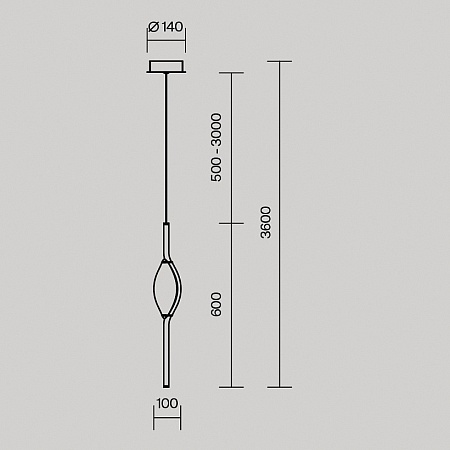Подвесной светильник Maytoni Foresight MOD347PL-L8BS3K - фото