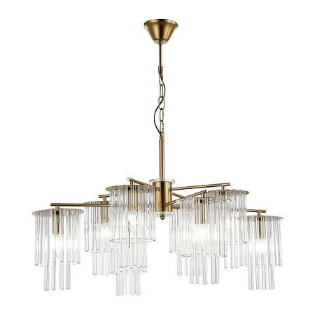 Светильник подвесной Латунь/Прозрачный E14 8*40W SLE1122-303-08 - фото