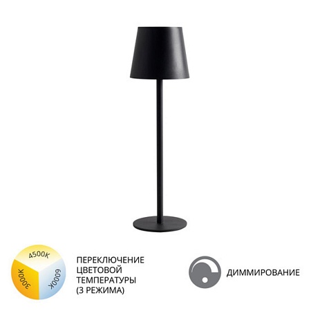 Уличный настольный светильник Arte Lamp FUYUE A1614LT-1BK - фото