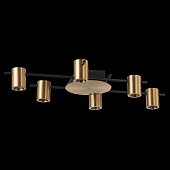 Светильник потолочный ST-Luce Черный/Латунь GU10 6*7W SL1207.402.06