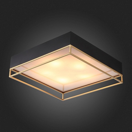 Светильник потолочный ST-Luce Черный, Матовое золото/Белый E27 5*40W SL1127.422.05 - фото