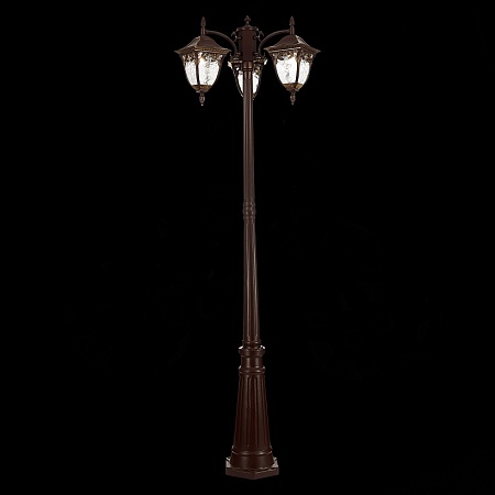 Светильник уличный наземный ST-Luce Кофейный/Кофейный, Прозрачный E27 3*60W SL083.705.03 - фото