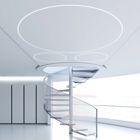 LL-2-ALP024 Встраиваемый гибкий алюминиевый профиль под ГКЛ 9,5мм (под ленту до 9,5mm) LL-2-ALP024 Elektrostandard - фото