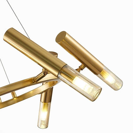 Люстра подвесная ST-Luce Золотистый/Коньячный, Золотистый G9 LED 6*5W SL1236.203.06 - фото