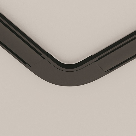 Конектор питания полукруглый Radity черный - фото