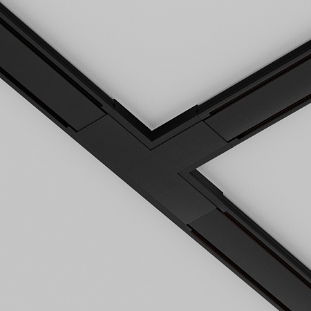 Коннектор питания T-образный Radity черный - фото