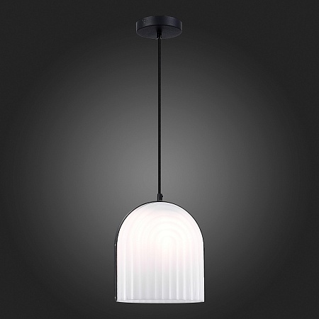 Светильник подвесной ST-Luce Черный/Белый E27 LED 1*7W SL1302.403.01 - фото