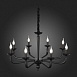 Люстра подвесная ST-Luce Черный E14 8*40W SL1114.403.08 - фото