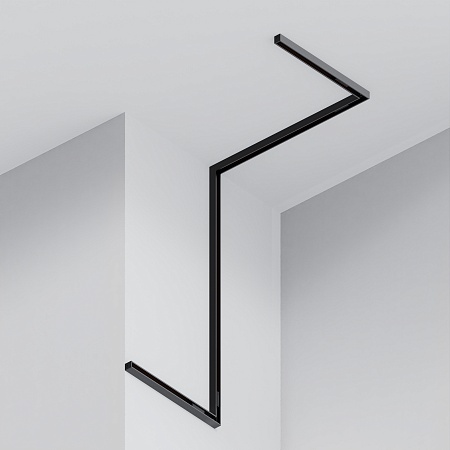 Шинопровод 2м Exility накладной/подвесной низкопрофильный черный - фото