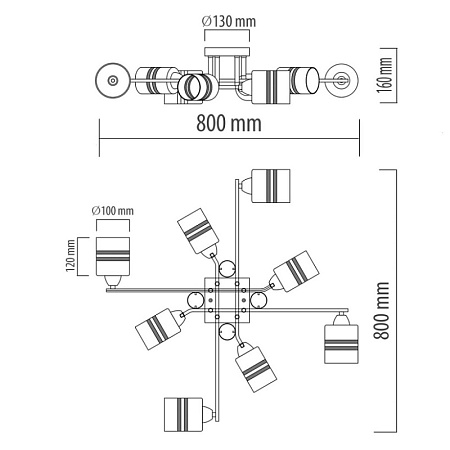 Люстра de markt DeMarkt Олимпия 638018808 - фото