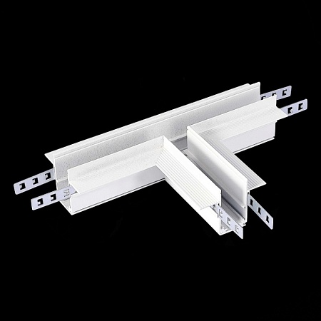 Коннектор T-образный для встраиваемого магнитного шинопровода под ГКЛ 12мм ST-Luce Белы ST007.599.12 - фото