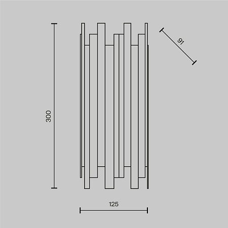 Настенный светильник (бра) Maytoni Coliseo MOD136WL-01BS - фото
