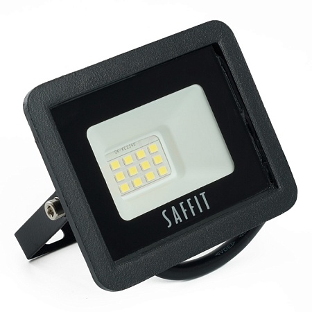 Светодиодный прожектор SAFFIT SFL90-10 IP65 10W 6400K черный - фото