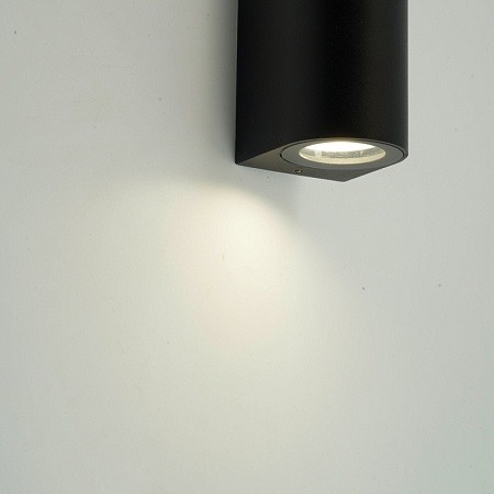 Светильник садово-парковый Feron DH023,на стену, GU10 MR11 230V, черный - фото