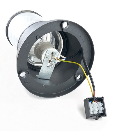 Светильник садово-парковый Feron DH0800, столб,  E27 230V, черный - фото