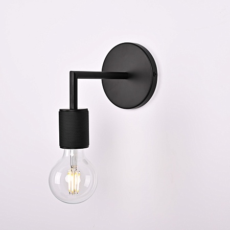 Бра Rh Utilitaire Single Sconce Black Imperiumloft 123284-22 - фото