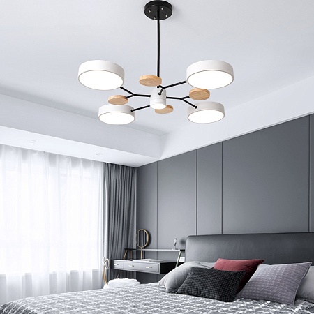 Люстра На Штанге Meade 6 Lamps White Imperiumloft 207860-26 - фото