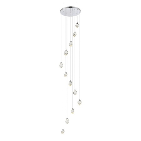 Светильник подвесной ST-Luce Хром/Прозрачный LED 12*3W 3000K SL6114.103.12 - фото