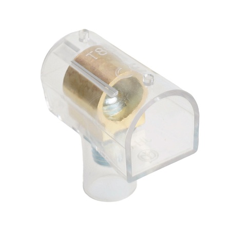 Зажим винтовой концевой изолированный КЗВИ-25 500В, 101А, 10 контактов, поликарбонат LD228-101А - фото