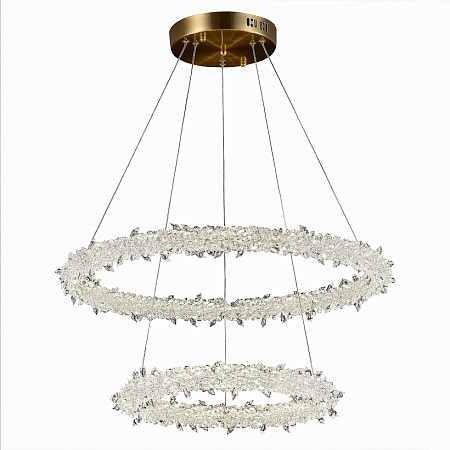 Люстра подвесная ST-Luce Золотистый/Прозрачный LED 1*80W 3000 - 6500K SL6105.203.02 - фото