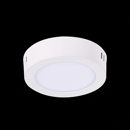 Светильник настенно-потолочный Белый LED 1*6W 3000K 330Lm Ra80 120° IP20 D110xH28 90-26 ST112.532.06 - фото