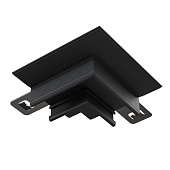 Коннектор угловой  встраиваемый Basity, черный 