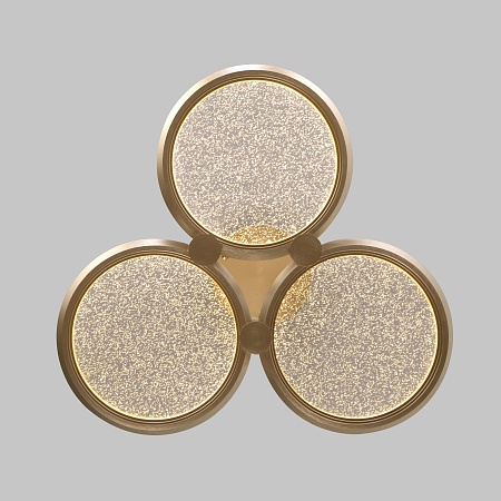 Подвесной светильник Eurosvet 90034/3 золото - фото