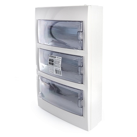 Бокс настенный STEKKER EBX50-3/36-40 36 модулей, пластик, серия Standart - фото