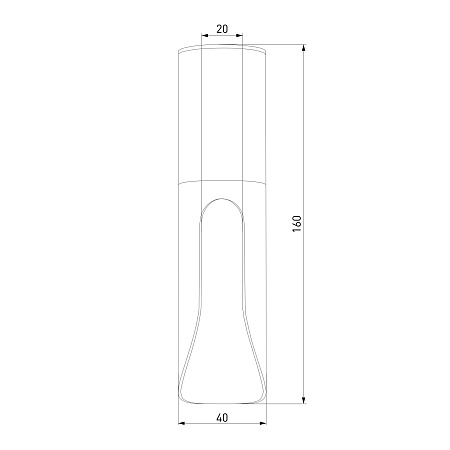 Светильник потолочный светодиодный Apex 7W 4000K латунь 25113/LED Elektrostandard - фото