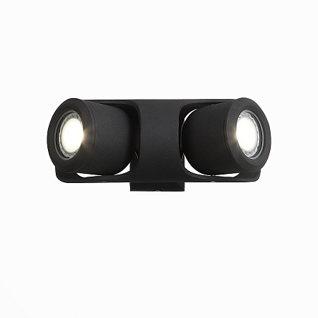 Светильник уличный настенный ST-Luce Черный/Черный, Прозрачный G5,3 2*3W SL093.401.02 - фото