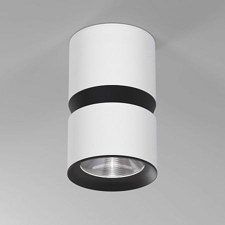 Светильник потолочный светодиодный 12W 4000К белый/чёрный 25049/LED Elektrostandard - фото