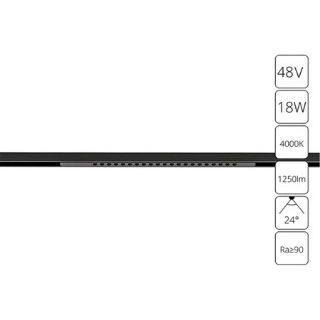 Магнитный трековый светильник Arte Lamp OPTIMA A7267PL-1BK - фото
