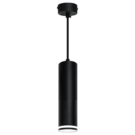 Светильник потолочный Feron ML1708 Barrel LUNA на подвесе  MR16 35W 230V, черный 55*200 - фото