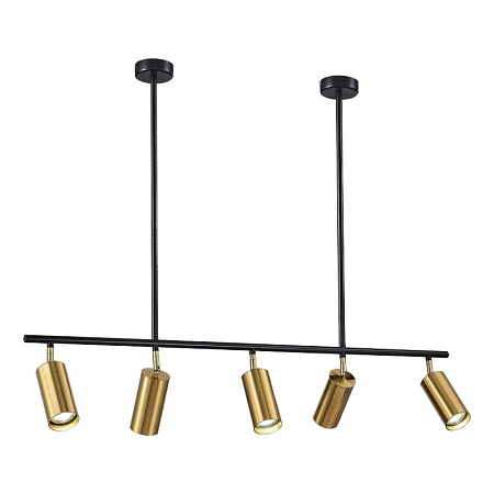 Светильник подвесной ST-Luce Черный/Латунь GU10 5*5W 4000K SL1206.413.05 - фото