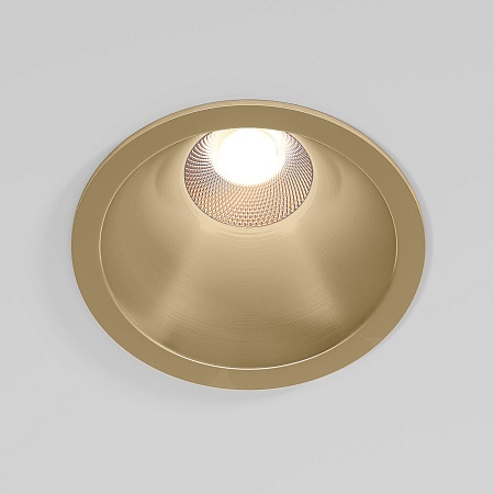 Светильник встраиваемый светодиодный Forte 15W 4000K латунь 25071/LED Elektrostandard - фото