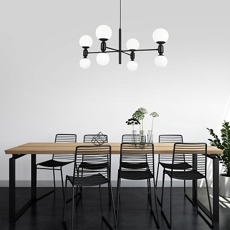 Потолочный светильник Eurosvet 30182/8 черный - фото