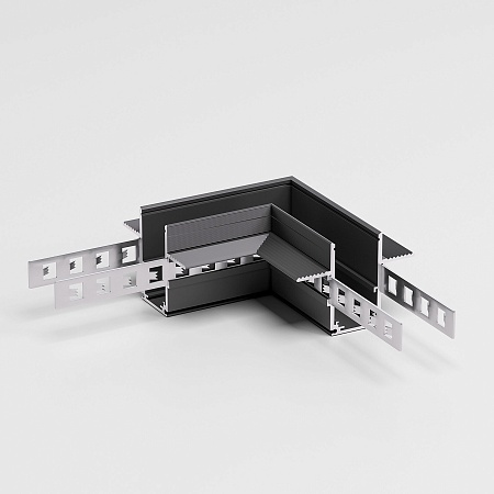 Slim Magnetic Коннектор угловой для встраиваемого шинопровода под ГКЛ 12,5мм (черный) 85212/00 85212/00 Elektrostandard - фото