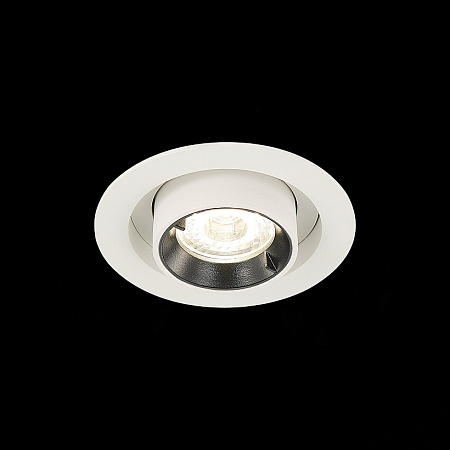 Св-к встр. Белый LED 1*12W 3000K 900Lm Ra80 24° IP20 D90xH92 180-240V ST702.238.12 - фото