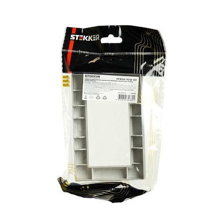 Рамка  2-местная (без перемычки),  пластик, STEKKER, PFR00-7012-08, серия Катрин, золото - фото