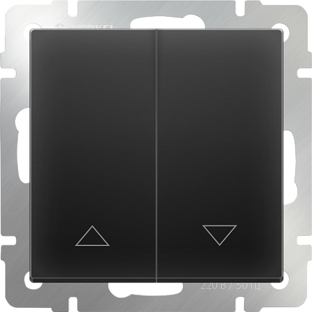 Выключатель жалюзи черный WL08-01-02 - фото